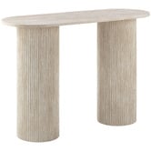 Temple &amp; Webster Tilly Travertine-Look Console Table