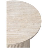 Temple &amp; Webster Tilly Travertine-Look Side Table