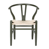Temple &amp; Webster Olive Hans Wegner Wishbone Replica Solid Beech Wood Dining Chairs