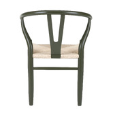 Temple &amp; Webster Olive Hans Wegner Wishbone Replica Solid Beech Wood Dining Chairs