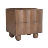 Temple &amp; Webster Hendry Mango Wood Bedside Table