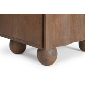 Temple &amp; Webster Hendry Mango Wood Bedside Table