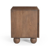 Temple &amp; Webster Hendry Mango Wood Bedside Table