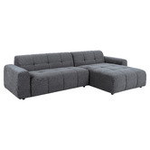Temple &amp; Webster Quinn 4 Seater Upholstered Sofa with Reversible Chaise