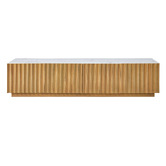 Temple &amp; Webster Mia Mango Wood &amp; Marble TV Unit