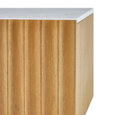Temple &amp; Webster Mia Mango Wood &amp; Marble TV Unit