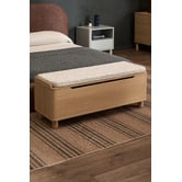 Temple &amp; Webster Rupert Boucle Storage Ottoman Bench