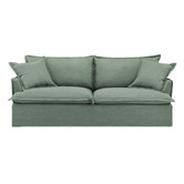 Temple &amp; Webster Softy Premium 3 Seater Queen Slipcover Sofa Bed