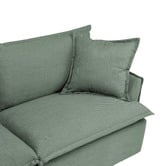 Temple &amp; Webster Softy Premium 3 Seater Queen Slipcover Sofa Bed