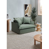 Temple &amp; Webster Softy Premium Oversized SIipcover Armchair