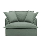 Temple &amp; Webster Softy Premium Oversized SIipcover Armchair