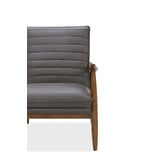 Temple &amp; Webster Aldric Genuine Leather Armchair