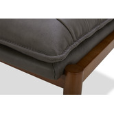 Temple &amp; Webster Aldric Genuine Leather Ottoman