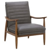 Temple &amp; Webster Aldric Genuine Leather Armchair