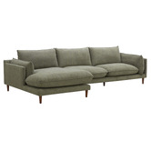 Temple &amp; Webster Terry 3 Seater Sofa with Chaise