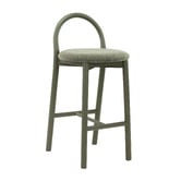 Temple &amp; Webster 65.5cm Lottie Arched Solid Beech Wood Bar Stool