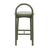 Temple &amp; Webster 65.5cm Lottie Arched Solid Beech Wood Bar Stool
