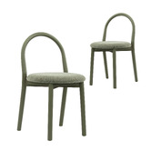 Temple &amp; Webster Lottie Arched Solid Beech Wood Dining Chairs