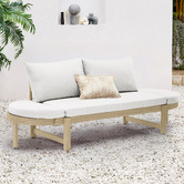 Temple &amp; Webster Martinique Acacia Wood Outdoor Daybed