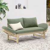 Temple &amp; Webster Martinique Acacia Wood Outdoor Daybed