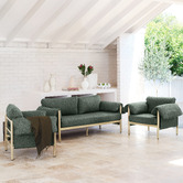 Temple &amp; Webster 5 Seater Avoca Outdoor Lounge Set