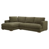 Temple &amp; Webster Haven 4 Seater Upholstered Sofa with Chaise