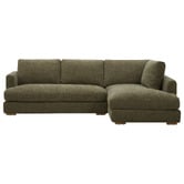 Temple &amp; Webster Haven 4 Seater Upholstered Sofa with Chaise