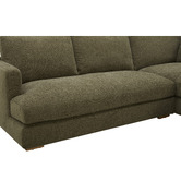 Temple &amp; Webster Haven 4 Seater Upholstered Sofa with Chaise