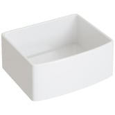 Temple &amp; Webster Bowral Curve 610mm Large Single Fireclay Farmhouse Sink