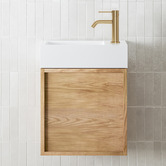 Temple &amp; Webster Cali 460mm Wall Hung Single Vanity