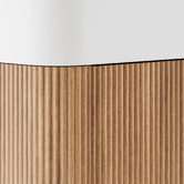 Temple &amp; Webster Nomad 460mm Natural Wall Hung Single Vanity