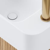 Temple &amp; Webster Nomad 460mm Natural Wall Hung Single Vanity