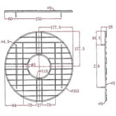 Temple &amp; Webster Bowral 460mm Single Fireclay Round Kitchen Sink