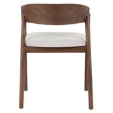Temple &amp; Webster Mattia Curved Back Solid Beech Wood Dining Chair