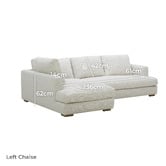 Temple &amp; Webster Haven 4 Seater Upholstered Sofa with Chaise