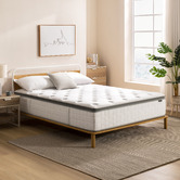 Temple &amp; Webster Aylen Bamboo Bed Frame &amp; Pocket Spring Mattress Set