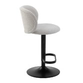 Temple &amp; Webster Noel  Boucle Adjustable Bar Stools
