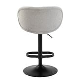 Temple &amp; Webster Noel  Boucle Adjustable Bar Stools