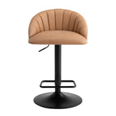 Temple &amp; Webster Houston Faux Leather Adjustable Bar Stools
