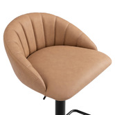 Temple &amp; Webster Houston Faux Leather Adjustable Bar Stools