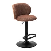 Temple &amp; Webster Noel  Boucle Adjustable Bar Stools