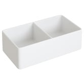 Temple &amp; Webster Bowral 830mm Double Fireclay Kitchen Sink