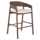 Temple &amp; Webster 67cm Mattia Curved Back Solid Bar Stool