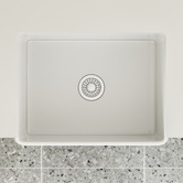 Temple &amp; Webster Bowral 610mm Single Fireclay Kitchen Sink