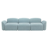 Temple &amp; Webster Cami 4 Seater Chenille Modular Sofa