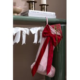 Temple &amp; Webster Bow Velvet Christmas Stocking