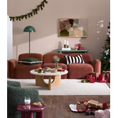 Temple &amp; Webster Teo Olive Metal Mushroom Floor Lamp
