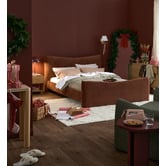 Temple &amp; Webster Aldo 1.5 Seater Oversized Single Boucle Sofa Bed