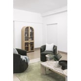 Temple &amp; Webster Misha Rectangular Mango Wood &amp; Marble Coffee Table