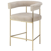 Temple &amp; Webster 65cm Tamara Chenille Bar Stools